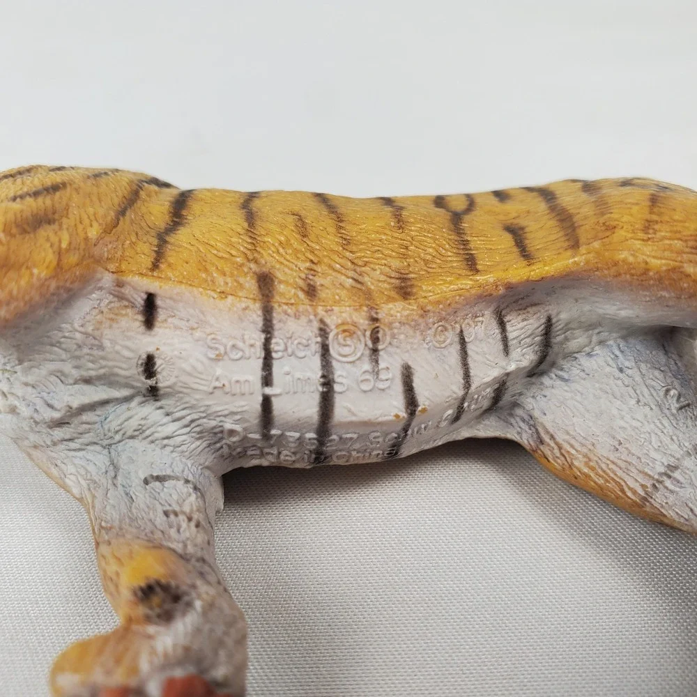 Schleich Animal Figure Male Bengal Tiger Wildlife Safari VTG Retired Toy 2007